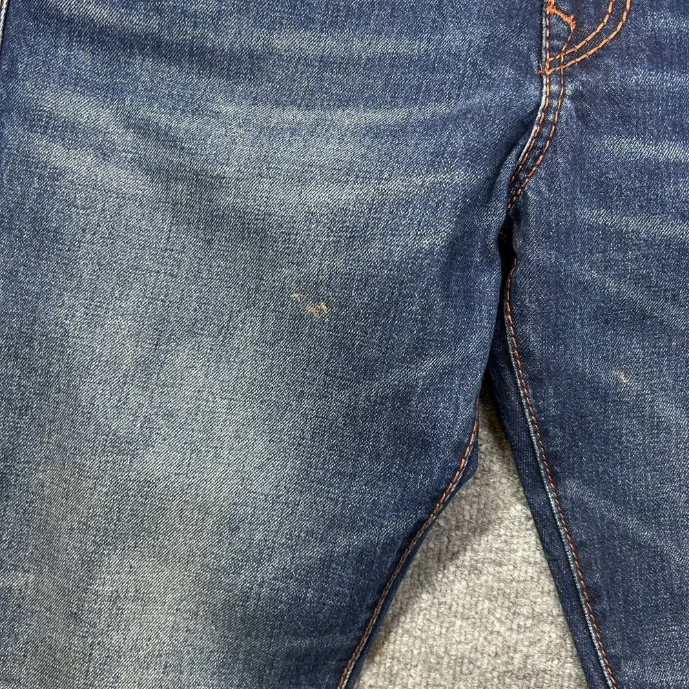 True Religion Ricky Relaxed Straight Jeans Mens 38 Blue Good Western Denim